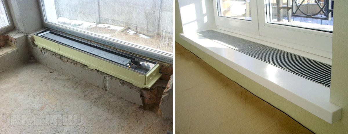 Конвекторы встраиваемые в подоконник