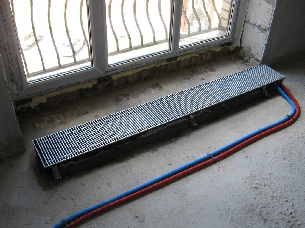 Внутрипольный конвектор в квартире